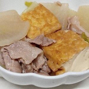 豚肉と大根と厚揚げの生姜煮